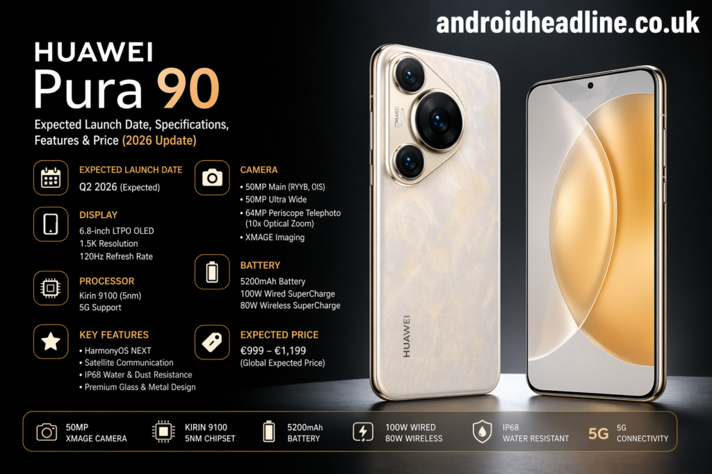 Huawei Pura 90 Launch Date, Specs, Price & Features (2026 Latest Leaks)