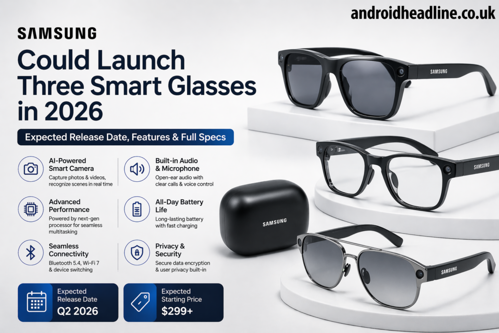 Samsung Smart Glasses 2026: Launch Date, Features, Specs & Price (Full Details)