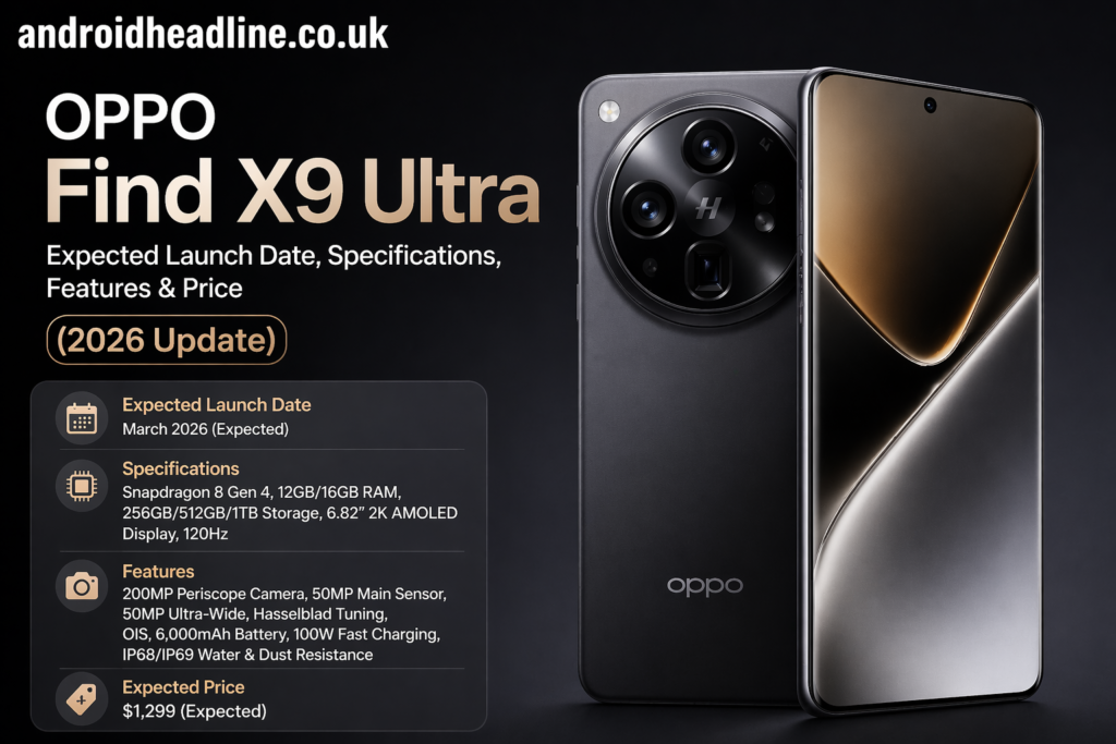 OPPO Find X9 Ultra: Expected Launch Date, Specs, Camera & Price (2026)