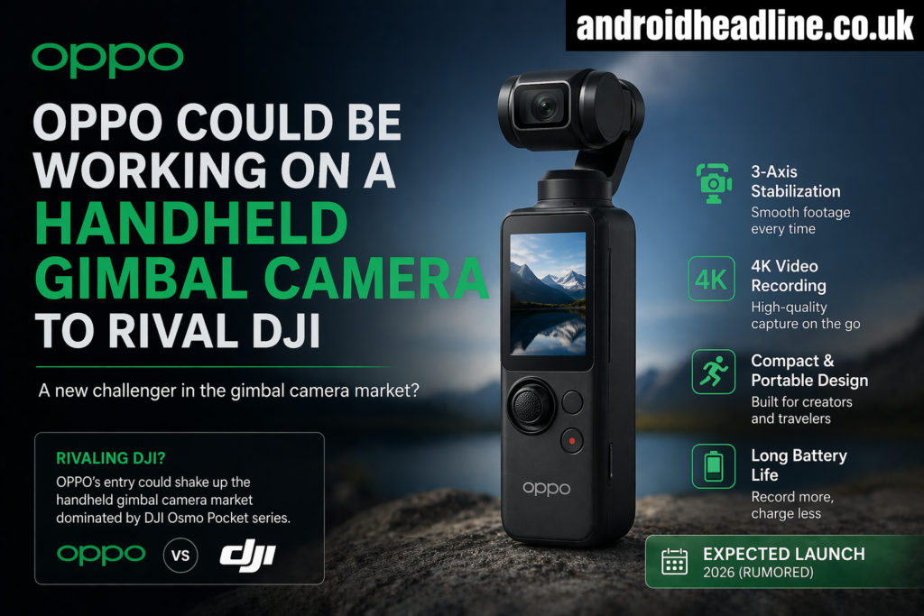 Oppo Handheld Gimbal Camera Leak: DJI Rival Could Be in Development (2026 Update)