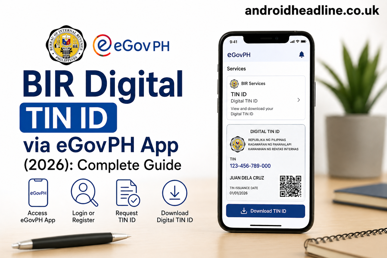 BIR Digital TIN ID via eGovPH App (2026): Complete Guide