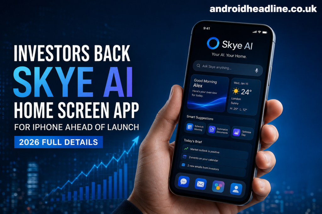 Investors Back Skye AI Home Screen App for iPhone – Launch Date, Features & Full Details (2026 Update)