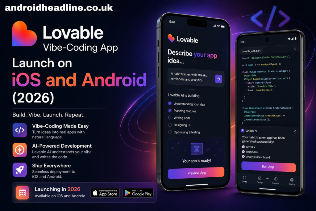 Lovable Vibe-Coding App Launch (2026): Features, Specs, Pricing & Full Details for iOS & Android