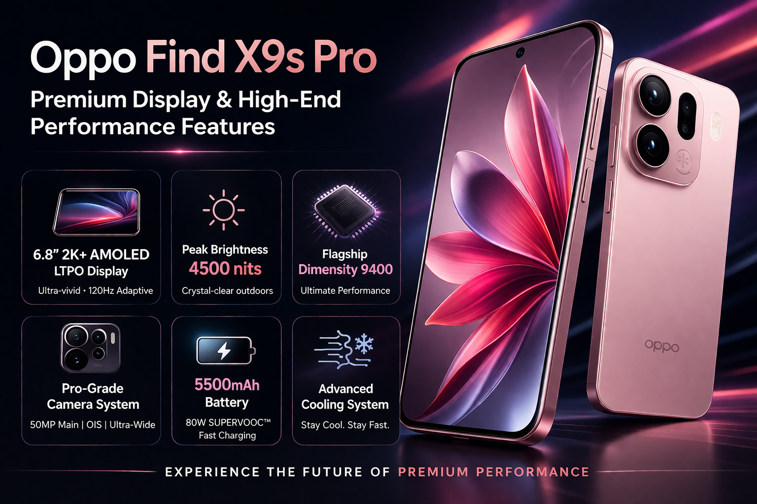 Oppo Find X9s Pro: Premium Display & High-End Performance Features