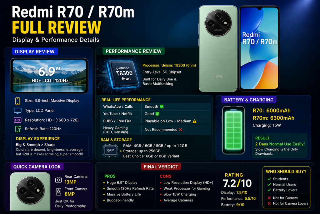 Redmi R70 _ R70m full review