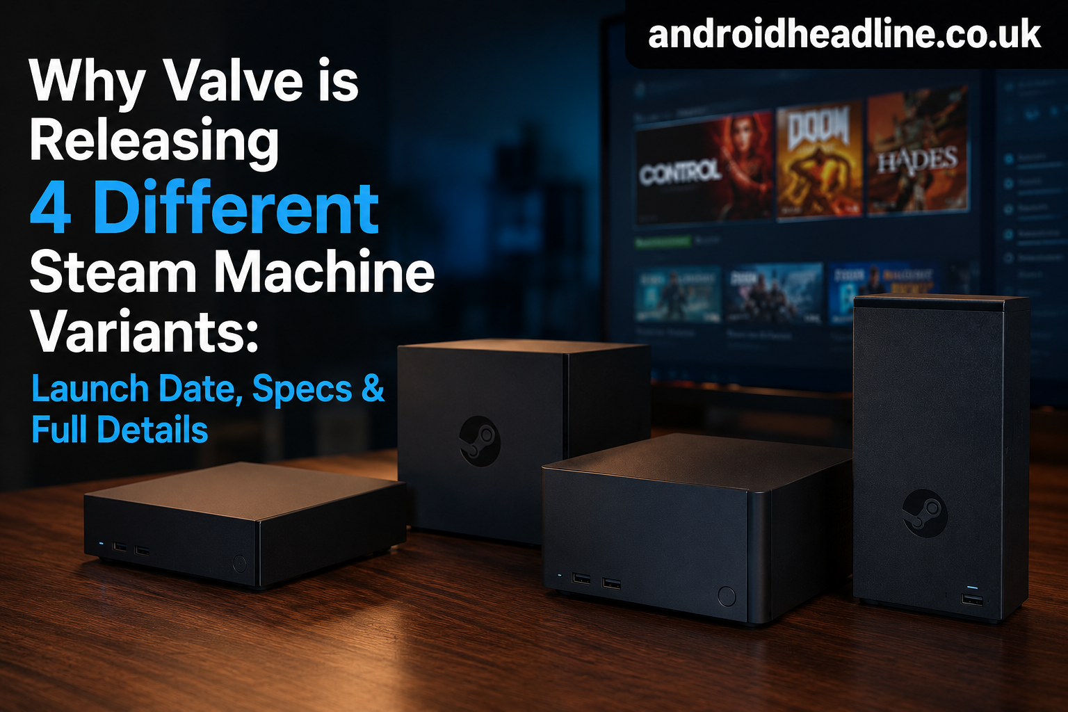 Why Valve is Releasing 4 Different Steam Machine Variants: Launch Date, Specs & Full Details