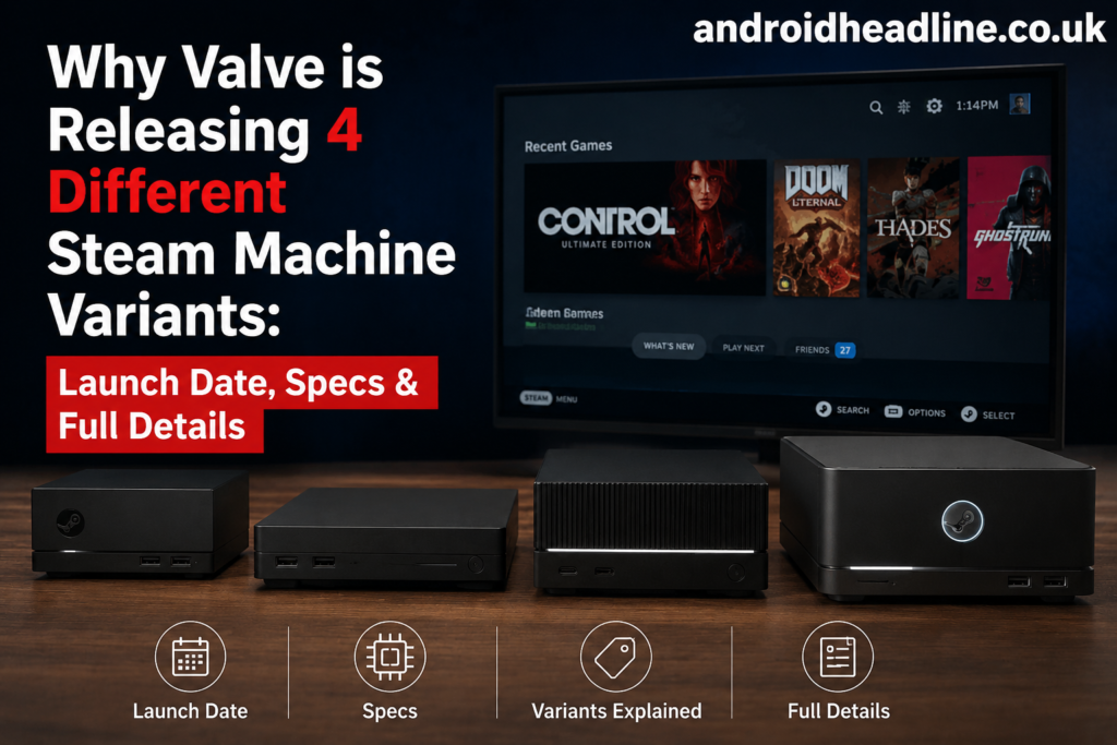 Why Valve is Releasing 4 Steam Machine Variants? Launch Date, Specs & Full Details Explained