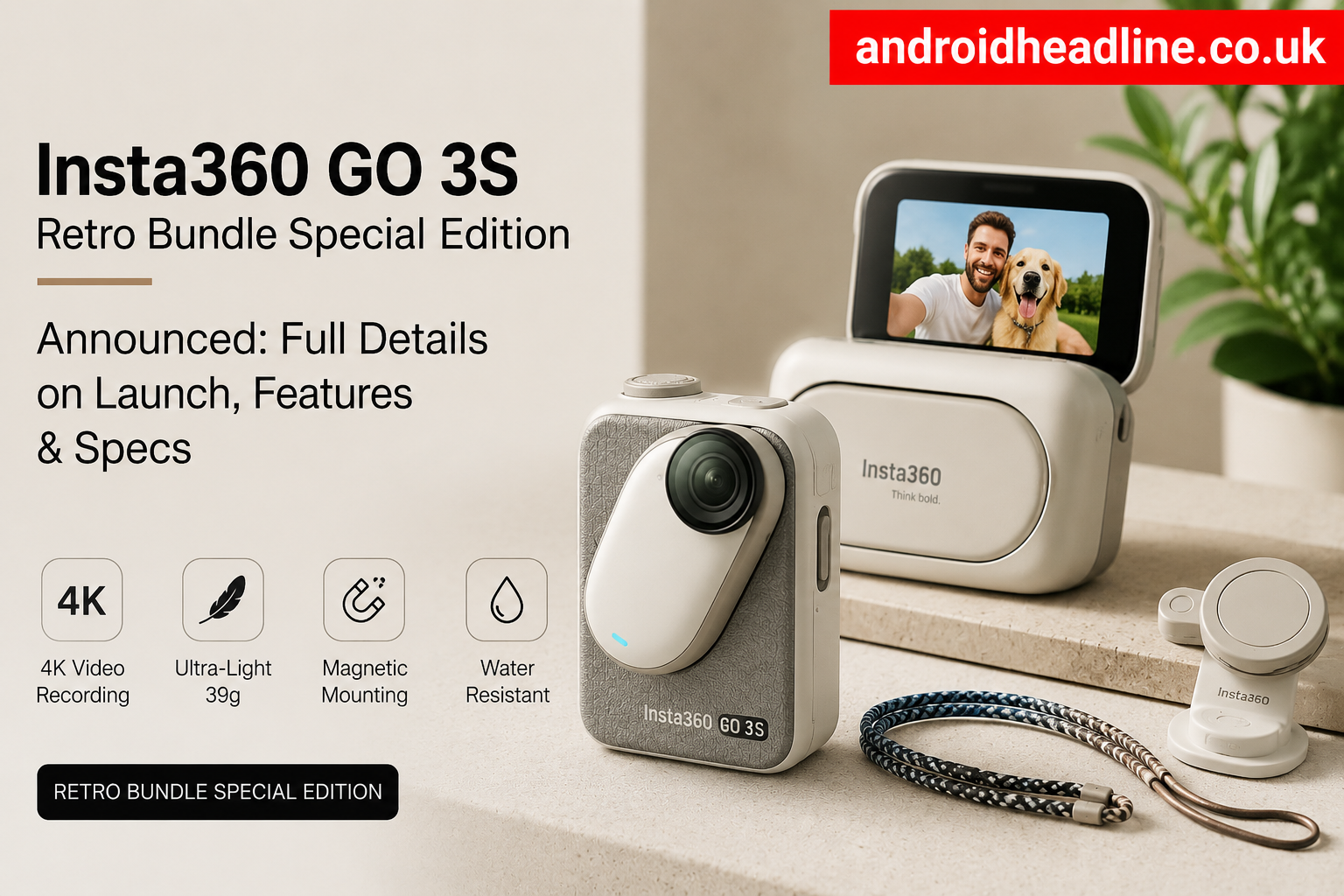 Insta360 GO 3S Retro Bundle Special Edition Announced: Full Details on Launch, Features & Specs