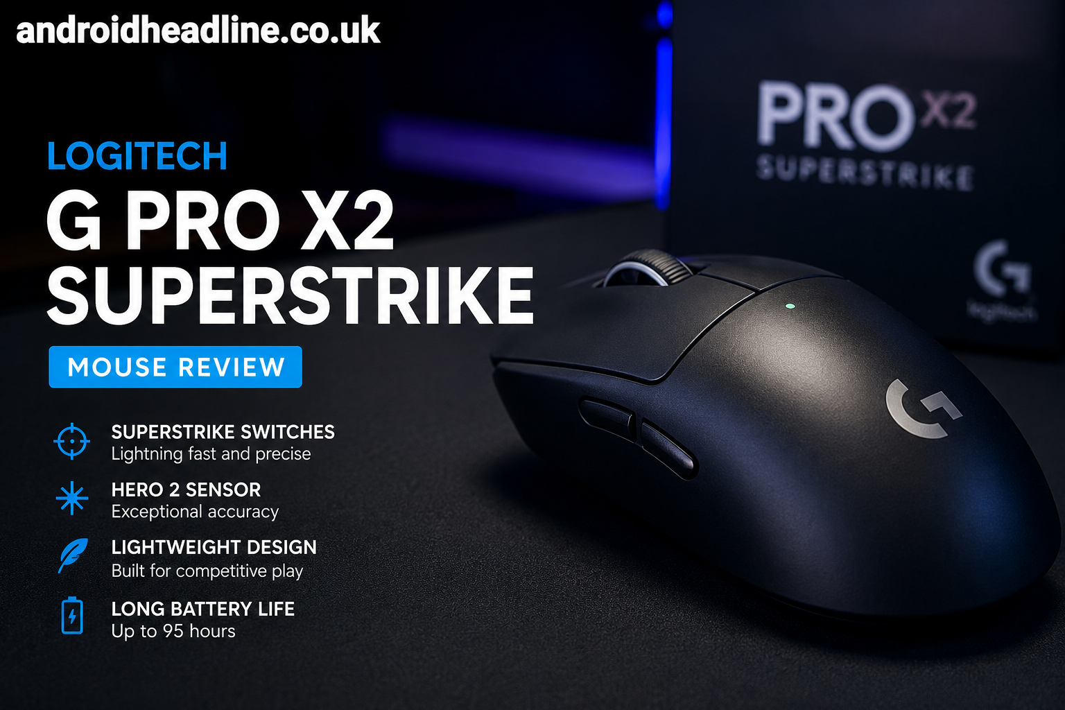 Logitech G PRO X2 SUPERSTRIKE Mouse Review