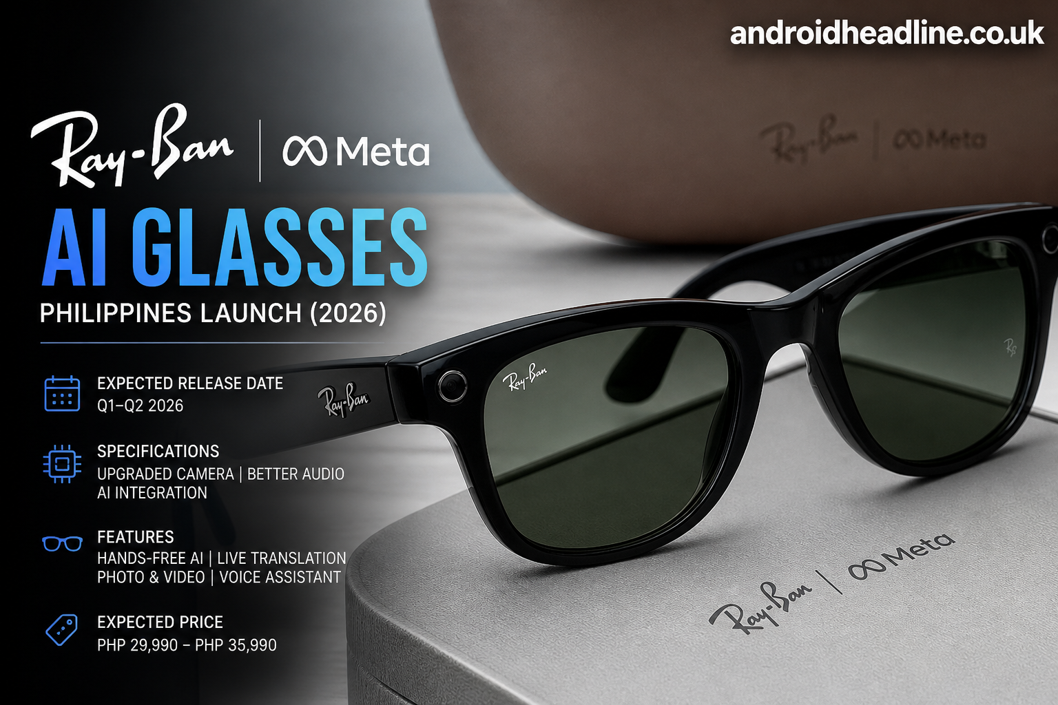 Ray-Ban Meta AI Glasses Philippines Launch (2026): Expected Release Date, Specifications, Features & Price