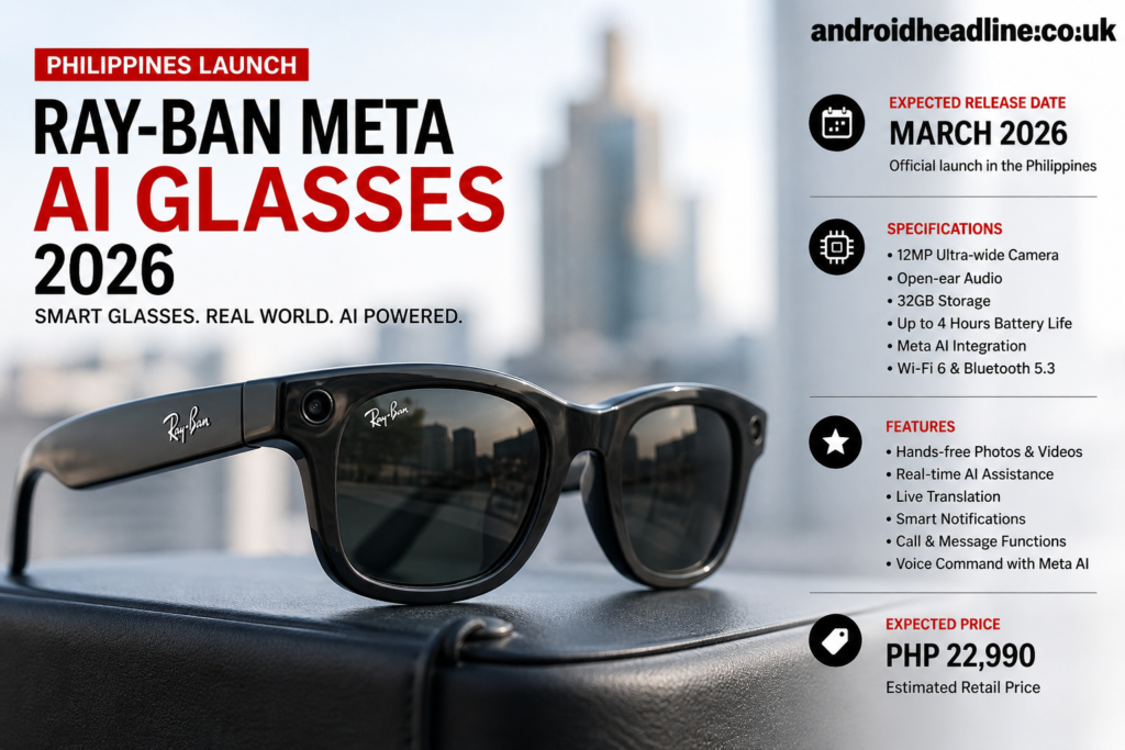Ray-Ban Meta AI Glasses Philippines Launch (2026): Features, Specs, Price & Availability