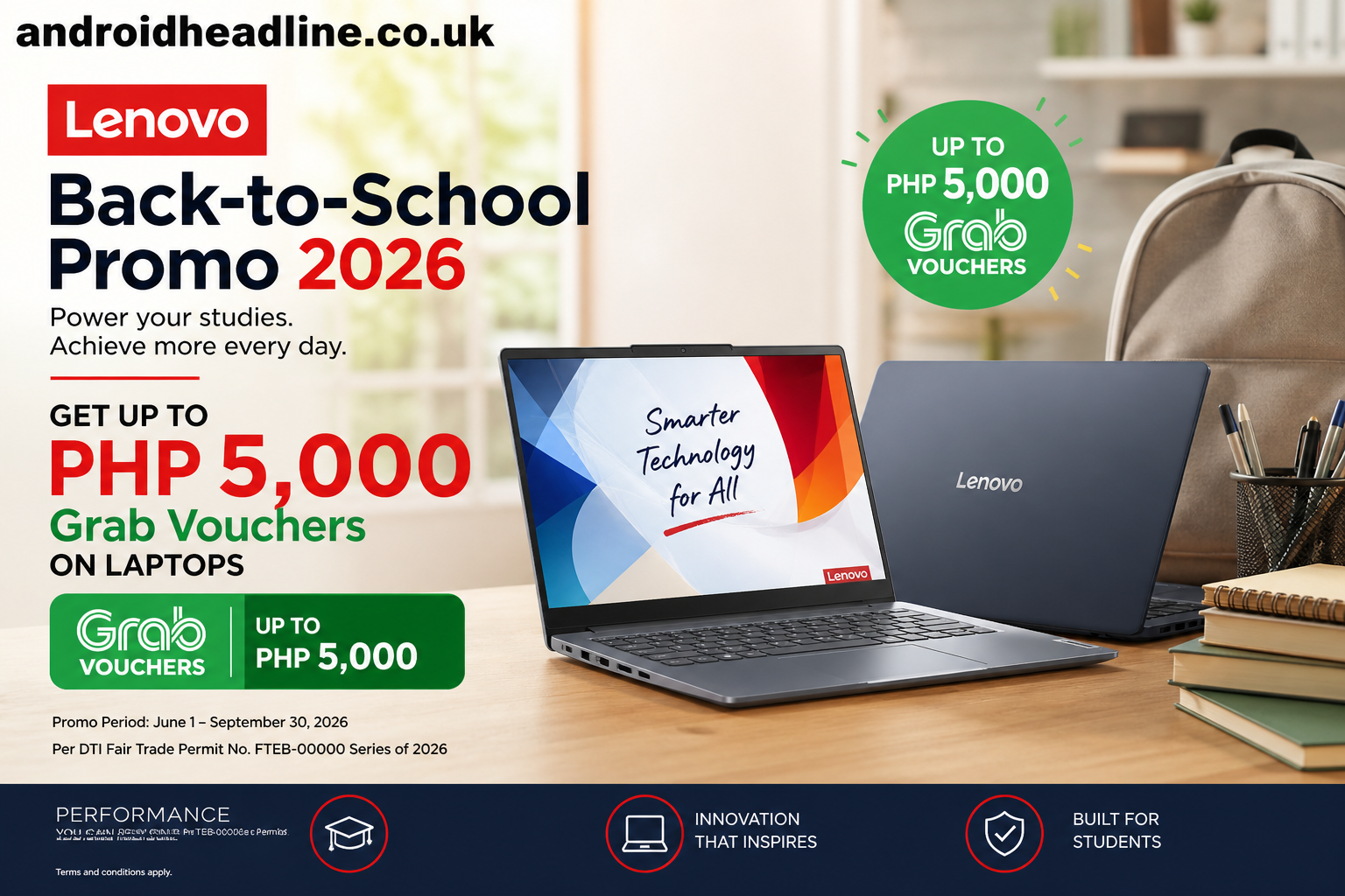 Lenovo Back-to-School Promo 2026: Get Up to PHP 5,000 Grab Vouchers – Full Details