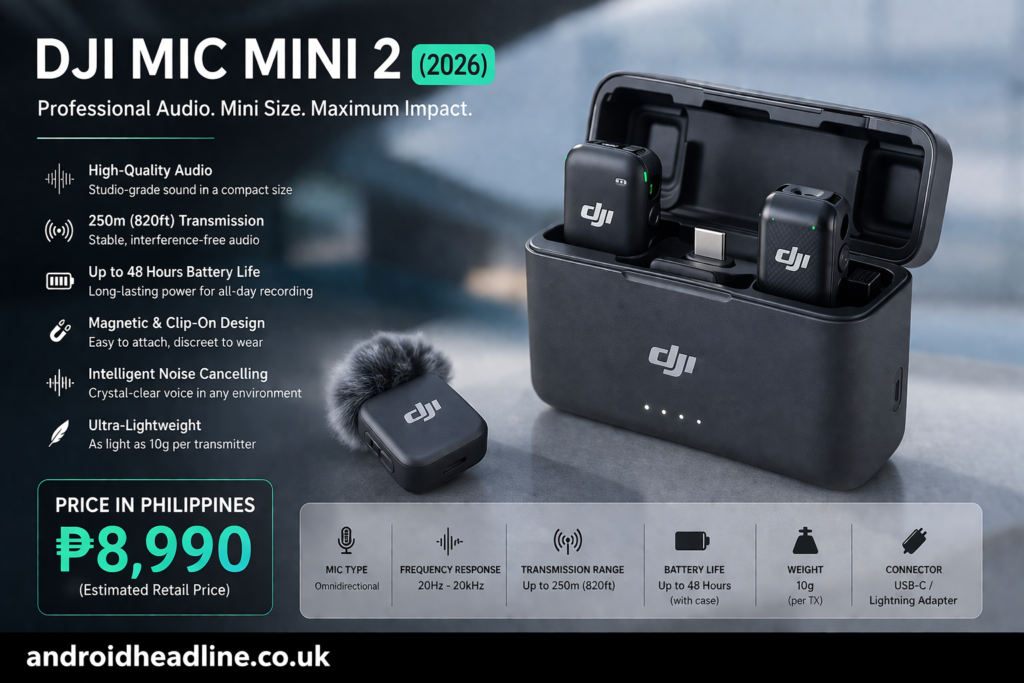 DJI Mic Mini 2 (2026): Price in Philippines, Features, Specifications & Launch Details