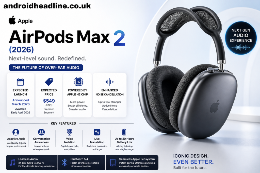 Apple AirPods Max 2 (2026): Expected Launch Date, Specifications, Features & Price Rumors