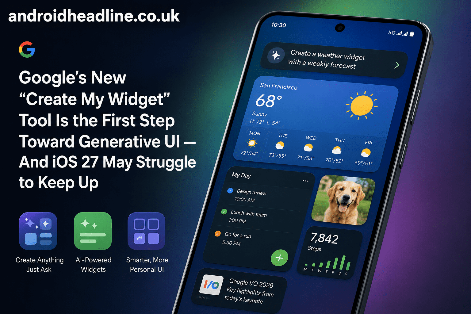 Google Create My Widget Tool Could Give Android 17 a Huge Edge Over iOS 27
