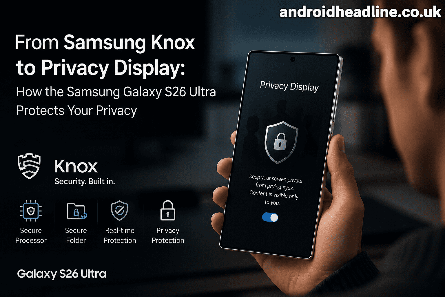 Samsung Galaxy S26 Ultra Privacy Features Explained | Knox & Privacy Display