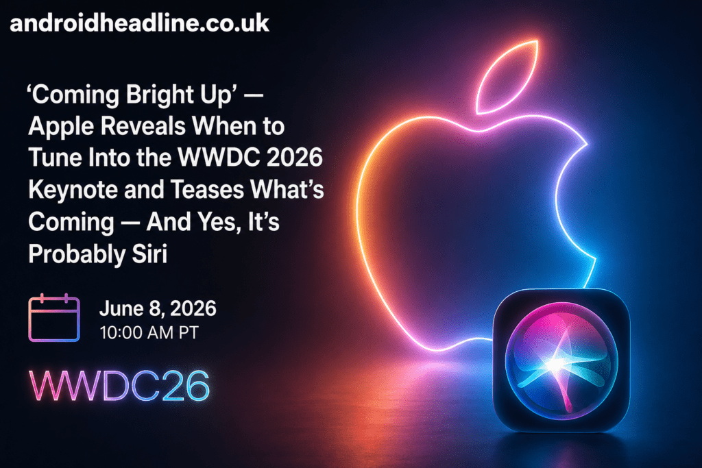 Apple Reveals WWDC 2026 Keynote Date — Siri AI Upgrades Expected