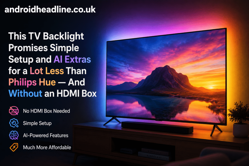 AI TV Backlight Offers Philips Hue Features Without HDMI Box