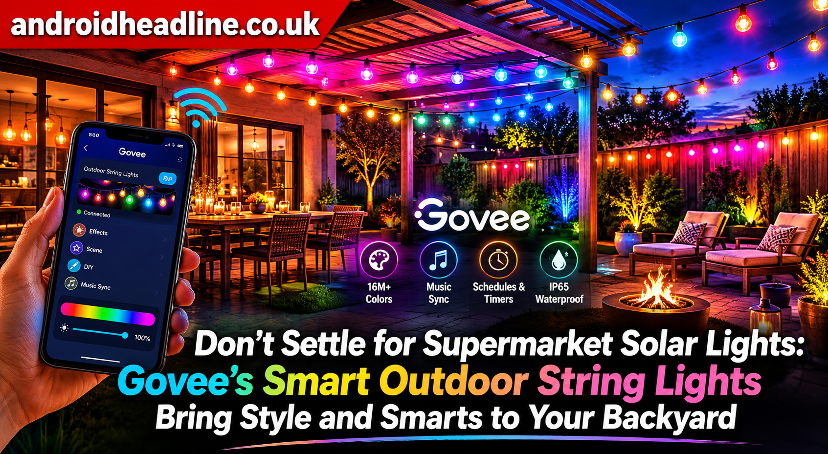 Don’t Settle for Supermarket Solar Lights: Govee’s Smart Outdoor String Lights Bring Style and Smarts to Your Backyard