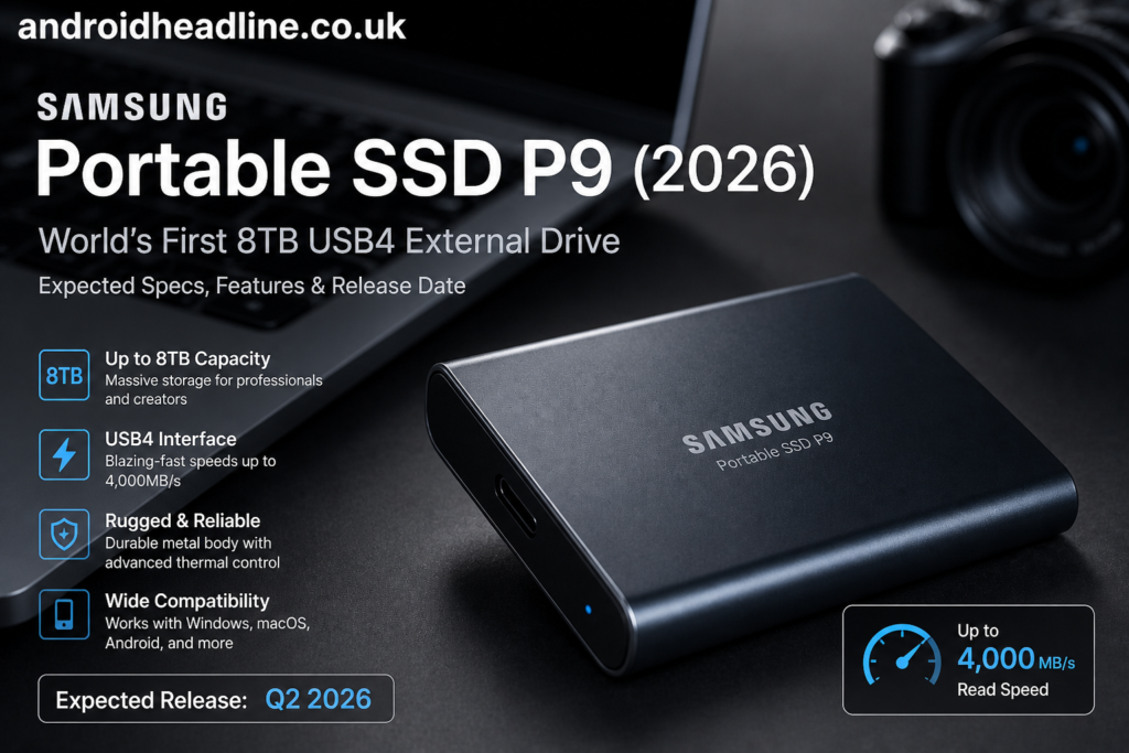 Samsung Portable SSD P9 (8TB USB4) – Expected Specs, Price & Release Date 2026