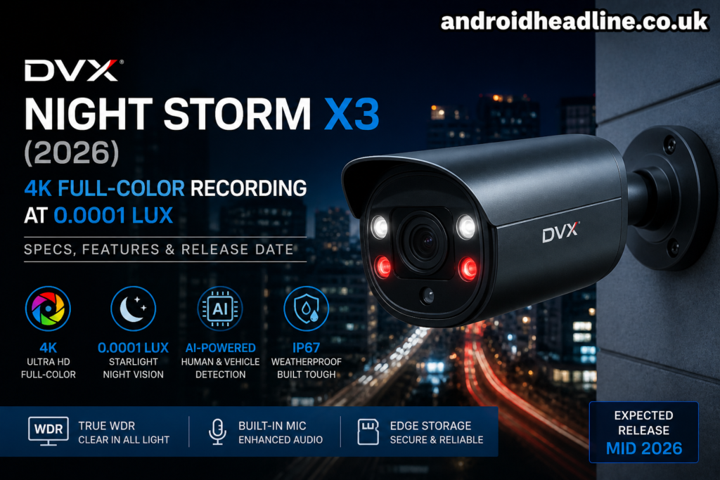 DVX Night Storm X3 (2026): 4K Full-Color Night Vision Camera at 0.0001 Lux – Specs, Features & Release Date