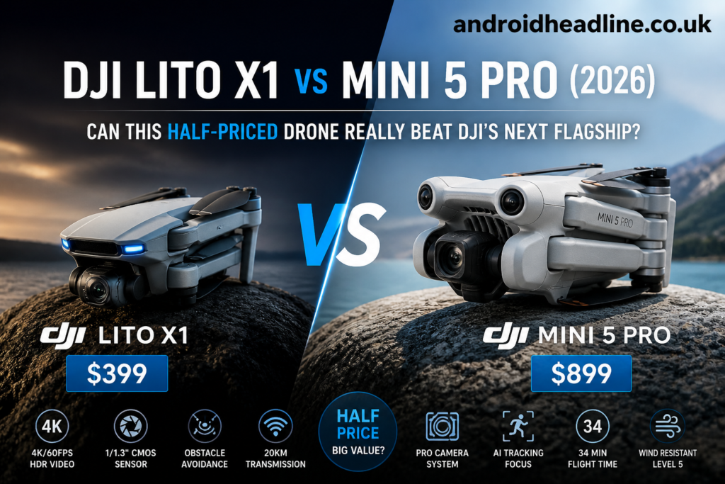 DJI Lito X1 vs Mini 5 Pro (2026): Specs, Features & Full Drone Comparison