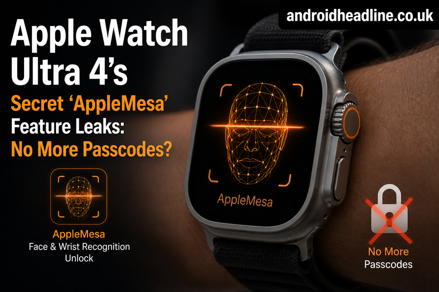 Apple Watch Ultra 4 AppleMesa Feature Leak – No More Passcodes?