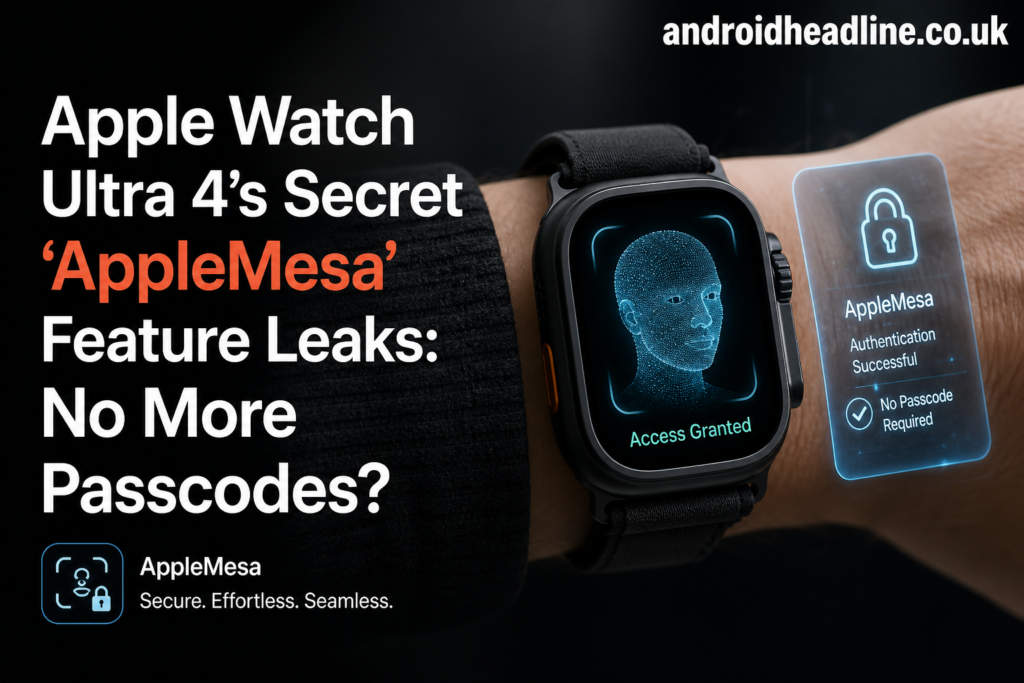 Apple Watch Ultra 4 AppleMesa Feature Leak – No More Passcodes?