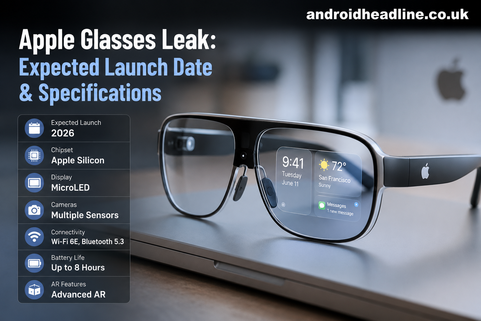 Apple Glasses Leak: Launch Date, Features, Specs & Price Rumors
