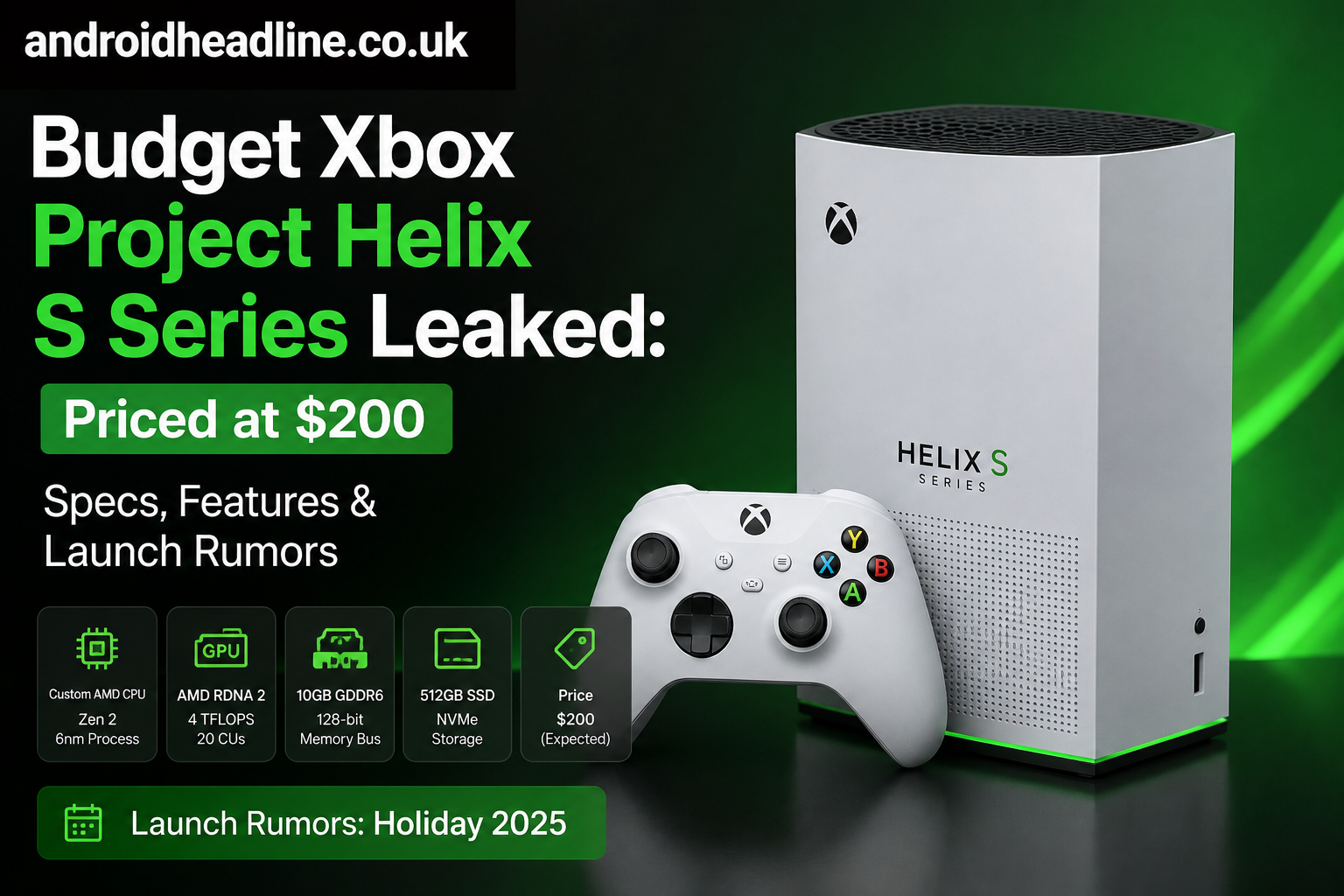 Budget Xbox Project Helix S Series Leaked: Priced at $200 – Specs, Features & Launch Rumors