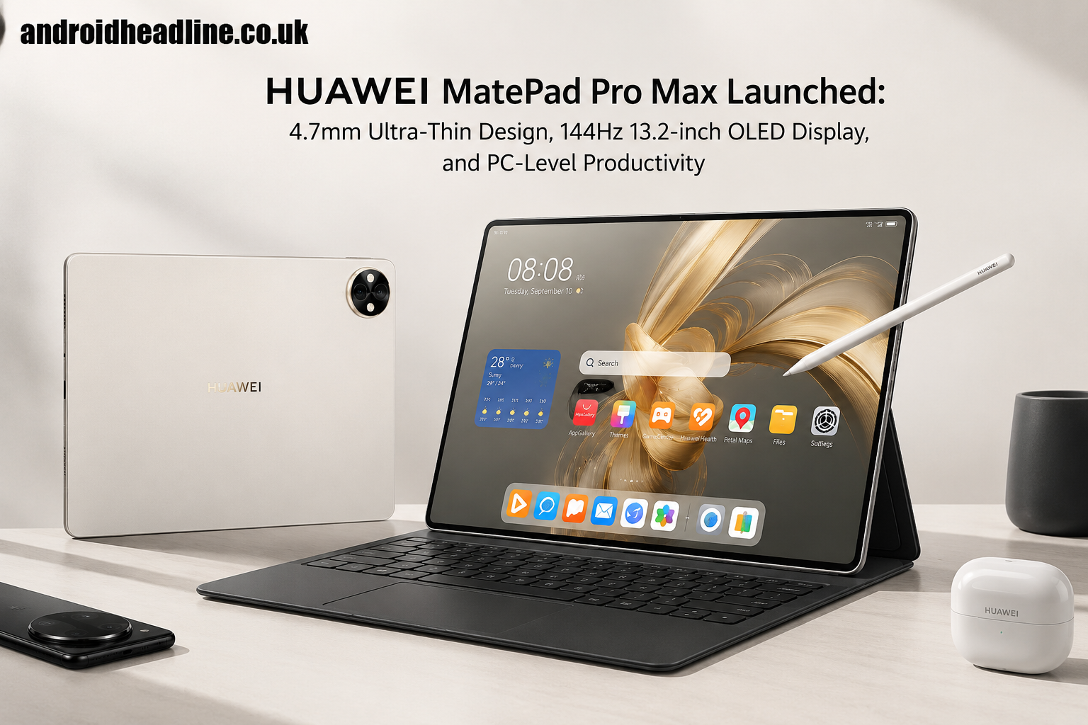HUAWEI MatePad Pro Max Launched With 144Hz 13.2-inch OLED Display and 4.7mm Ultra-Thin Design
