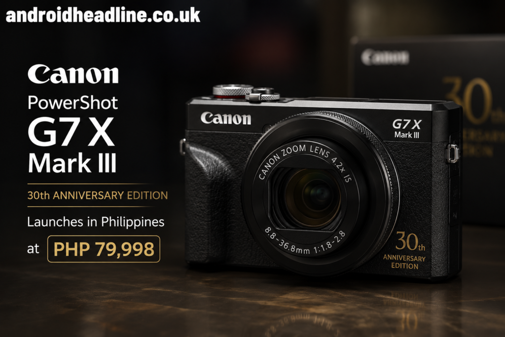 Canon PowerShot G7 X Mark III 30th Anniversary Edition Launches in Philippines at PHP 79,998