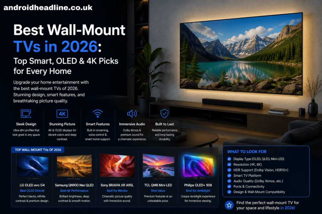 Best Wall-Mount TVs in 2026: Top Smart, OLED & 4K Picks