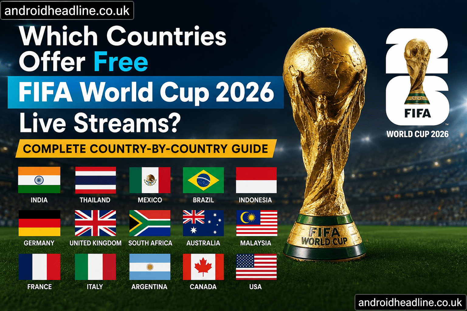 Free FIFA World Cup 2026 Live Streams by Country