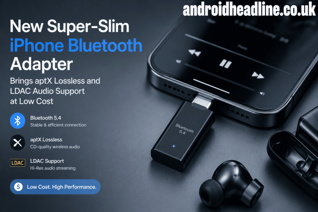 New Super-Slim iPhone Bluetooth Adapter aptX LDAC Audio