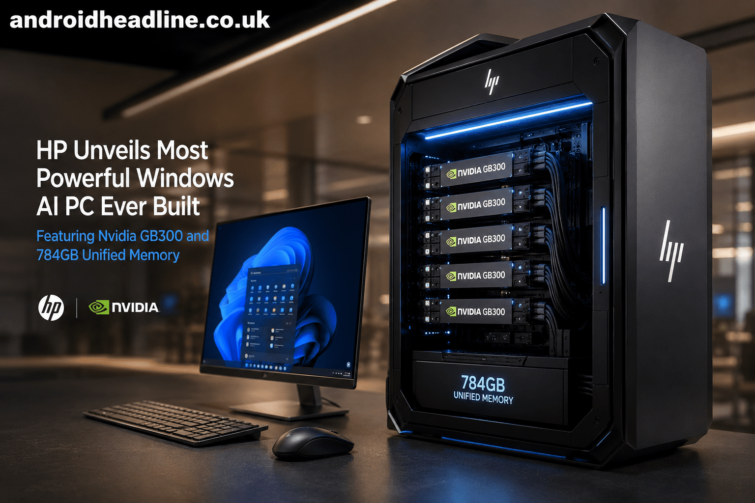 HP Unveils Most Powerful Windows AI PC Ever Built Featuring Nvidia GB300 and 784GB Unified Memory