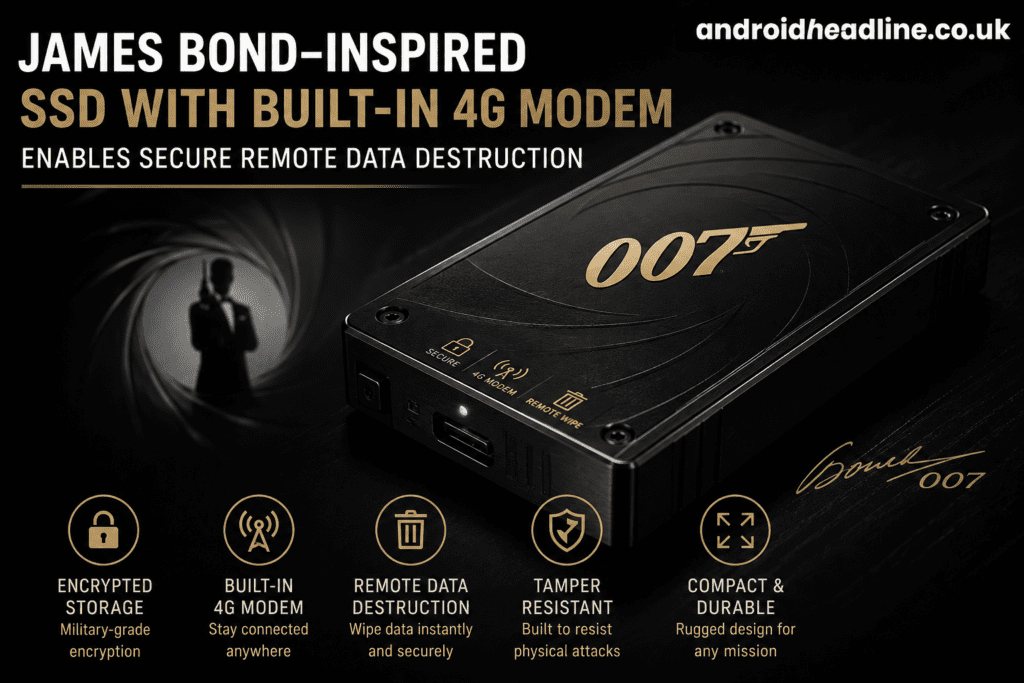 James Bond SSD With 4G Remote Data Destruction Guide