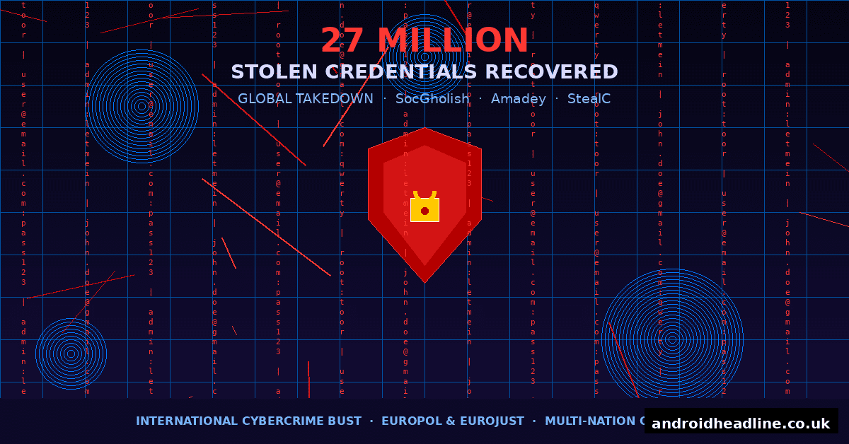 27 Million Stolen Credentials Recovered in Malware Bust