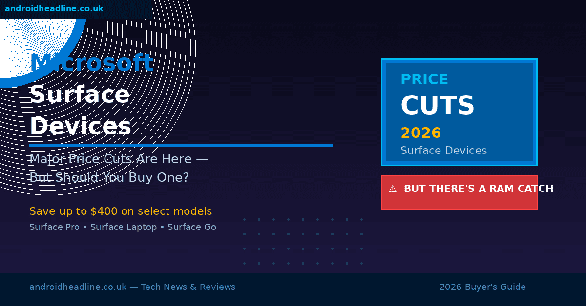 Microsoft Surface Price Cuts 2026 — RAM Catch