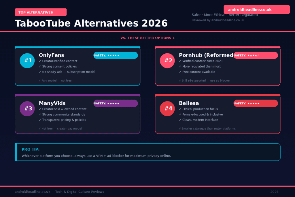 TabooTube Review 2026: Features, Pros & Alternatives