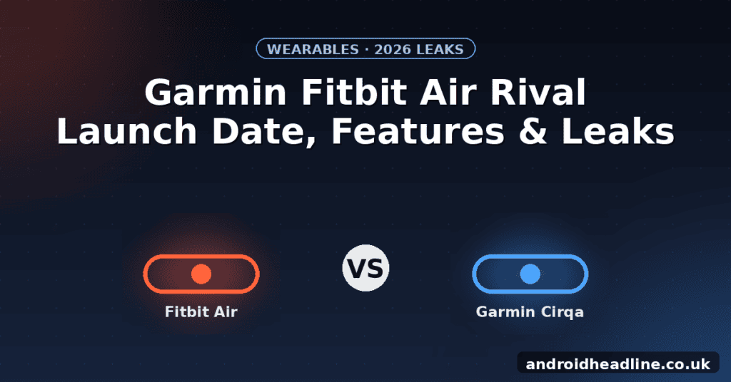 Garmin Fitbit Air Rival: Expected Launch Date, Features & Latest Leaks (2026)