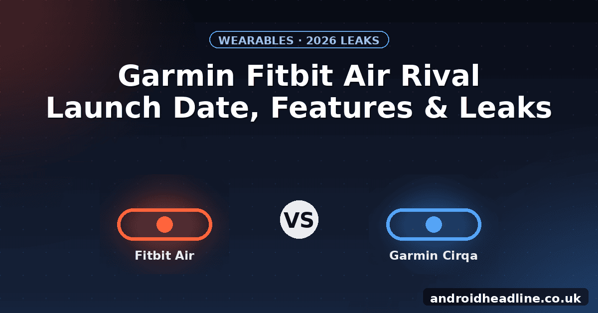 Garmin Fitbit Air Rival: Expected Launch Date, Features & Latest Leaks (2026)