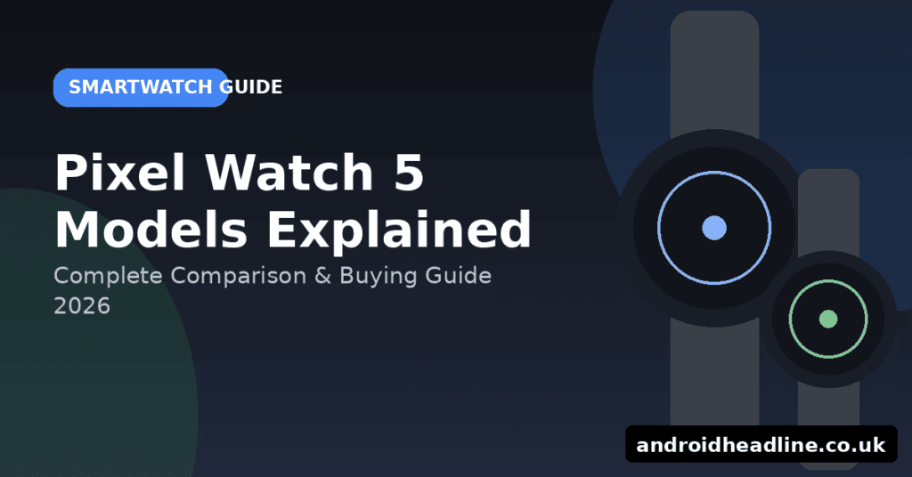 Google Pixel Watch 5 Models Explained: Complete Comparison & Buying Guide (2026)