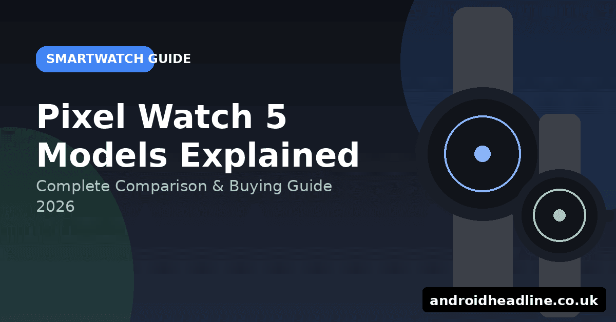 Google Pixel Watch 5 Models Explained: Complete Comparison & Buying Guide (2026)